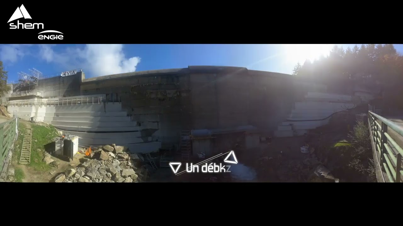 SHEM hydroélectricité Travaux de confortement de la voute du barrage des Galens (Aveyron) Energie