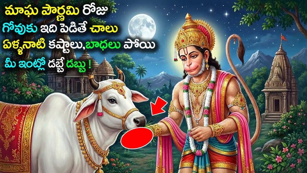 మాఘ పౌర్ణమి రోజు గోవుకు ఇది పెడితే చాలు ఏళ్ళనాటి కష్టాలు,బాధలు పోయి డబ్బే డబ్బు || #maghapournami