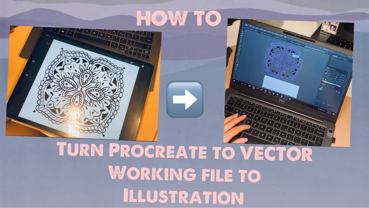 How To: Procreate drawing to working vector file in Illustrator