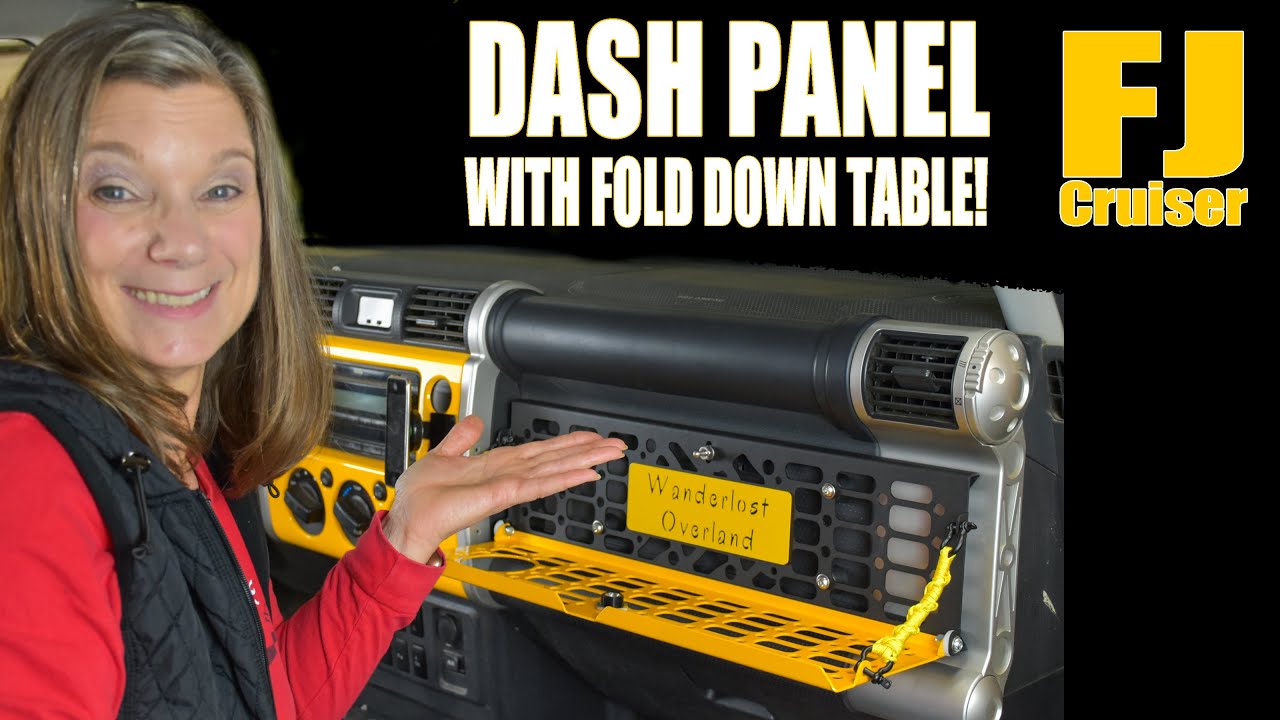 Molle Dash Panel With FOLD DOWN TABLE! Orangeboxx Fab For FJ Cruiser