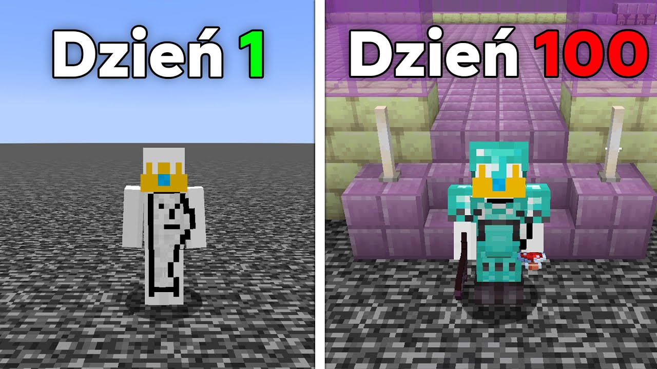 PRZEŻYŁEM 100 DNI NA BEDROCKU