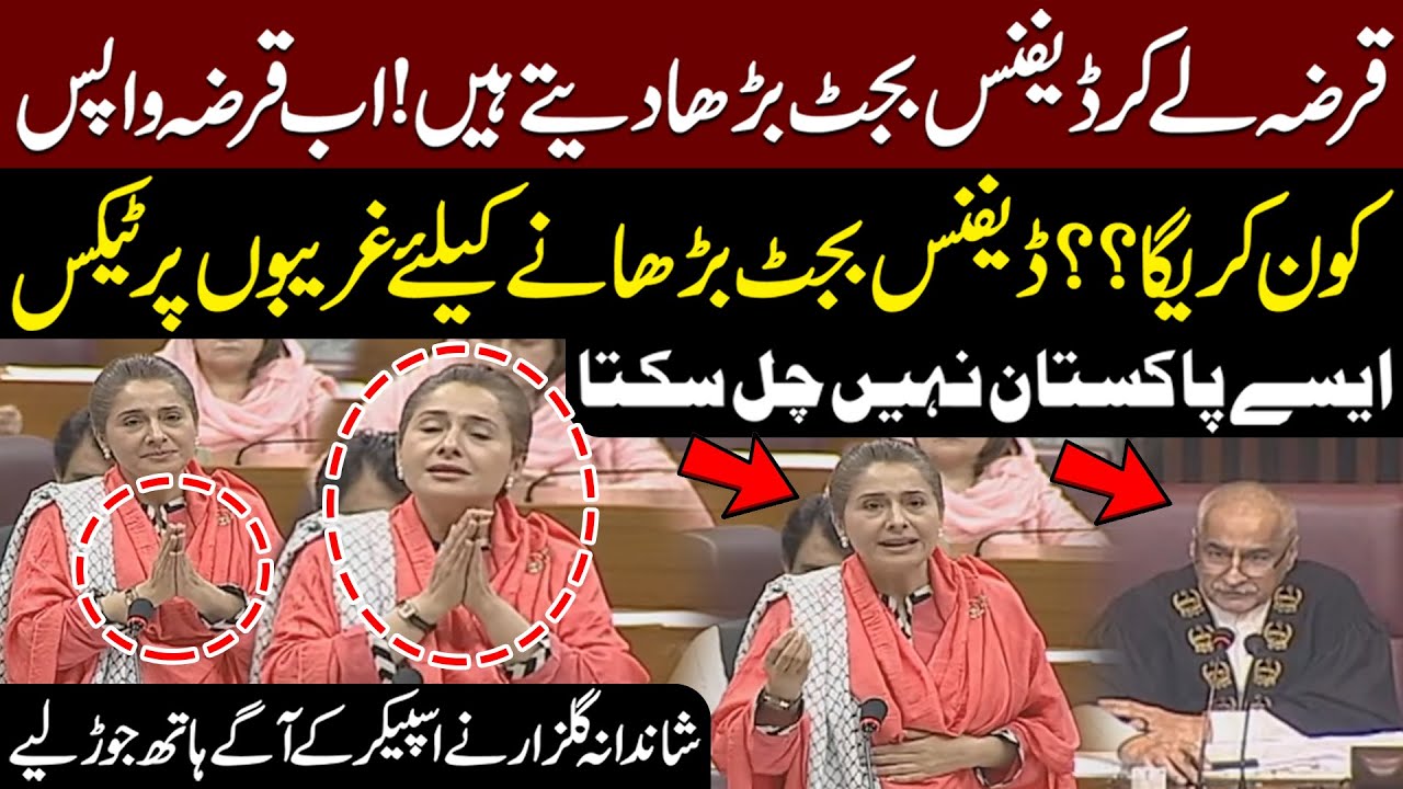 PTI’s Shandana Gulzar Delivers Blistering & Emotional Speech in National Assembly | Public News