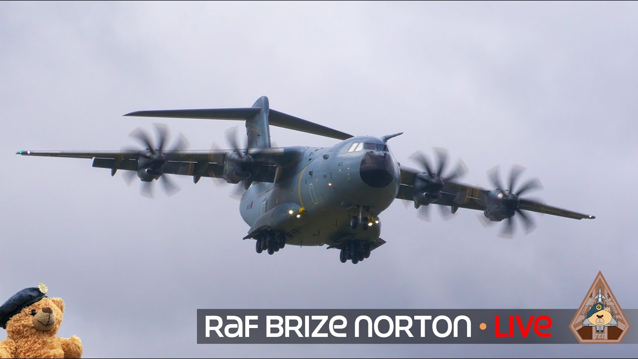 LIVE HEAVYWEIGHT ACTION VOYAGER, C-17 & A400M ATLAS BRIZE BINGO • RAF BRIZE NORTON 20.01.26