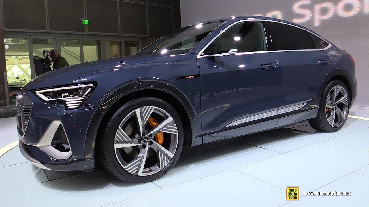 2020 Audi e-Tron Sportback - Exterior Interior Walkaround - Debut at 2019 LA Auto Show