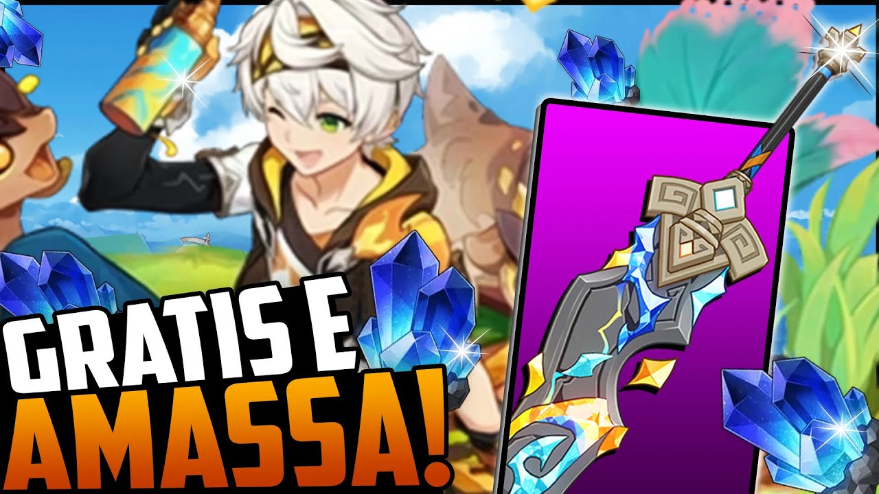Como pegar e EM QUEM USAR o novo Espadão Grátis FORJA DA SABEDORIA +Skin do Bennett | Genshin Impact