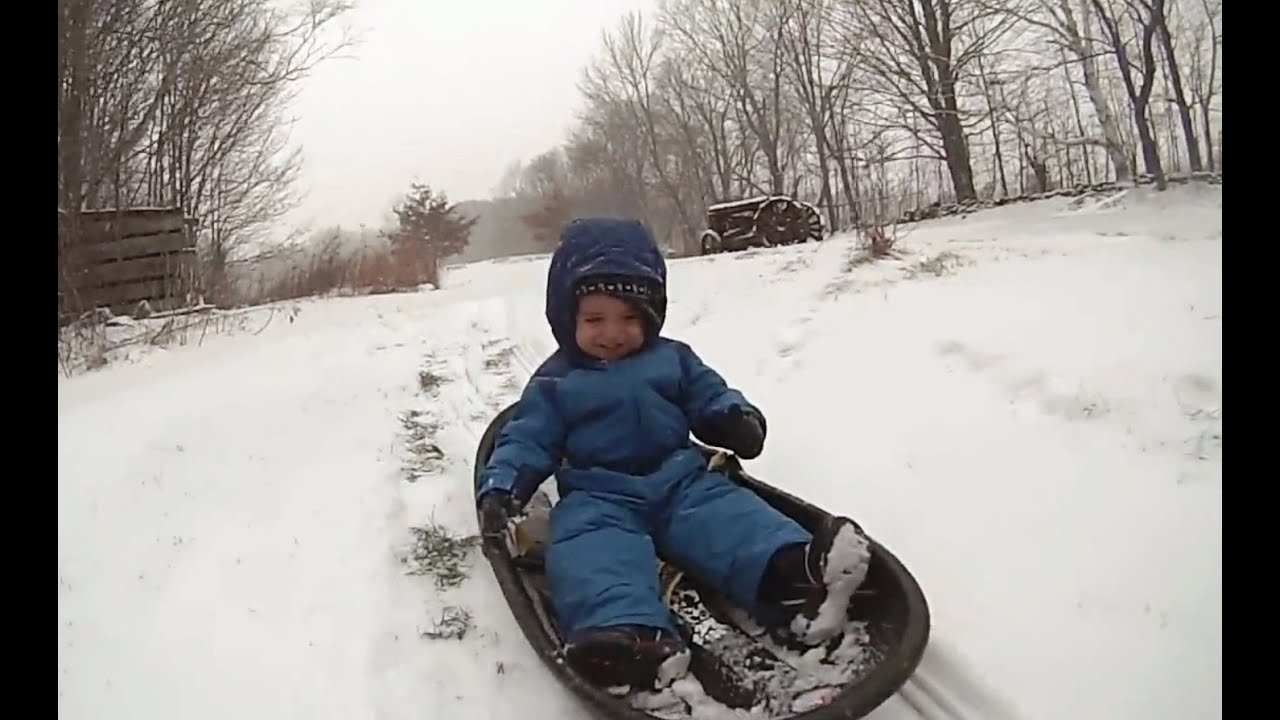 Babies Who Love Sledding