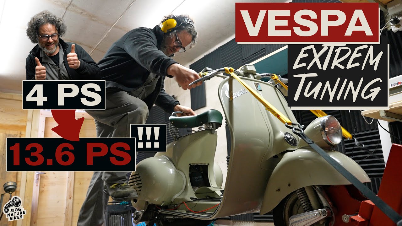 Vespa Tuning Extrem | 3-fache Leistung dank Ralph Bollag