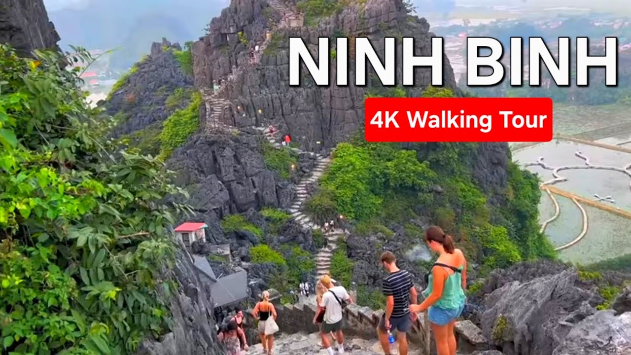 Ninh Binh, Vietnam 🇻🇳 4K Walking Tour | Mua Cave Hike, Sacred Places & Night Vibes [4K 60fps]