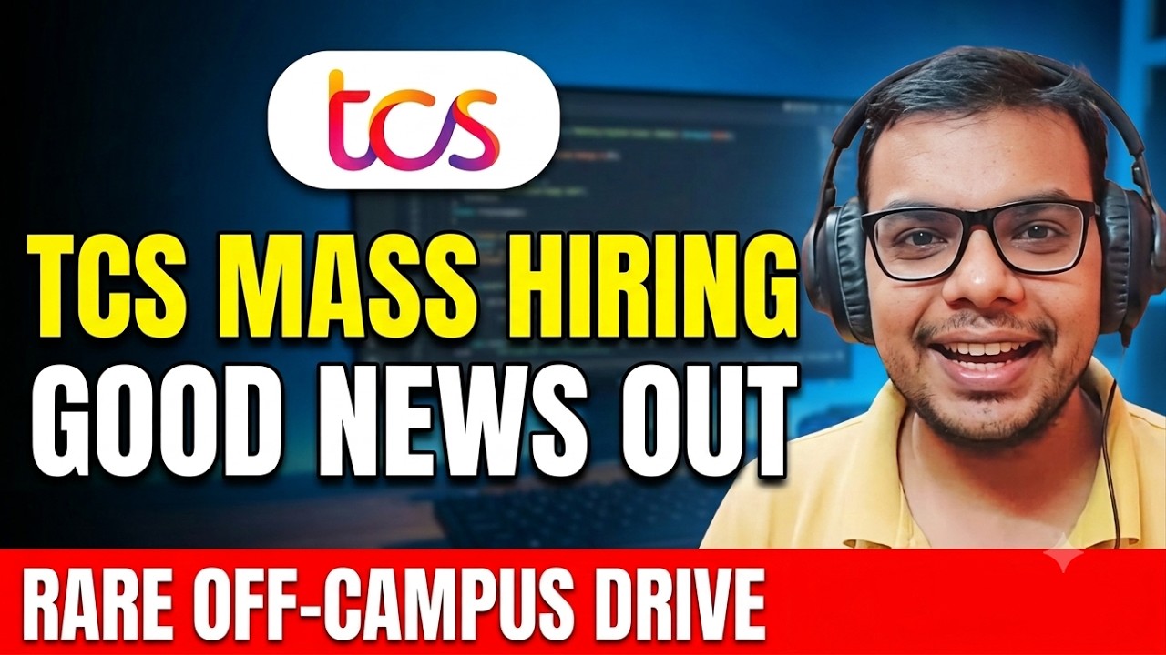 Finally TCS Mass Hiring Announced | TCS Hackquest 2027 | Off Campus Drive | TCS NQT Soon ?