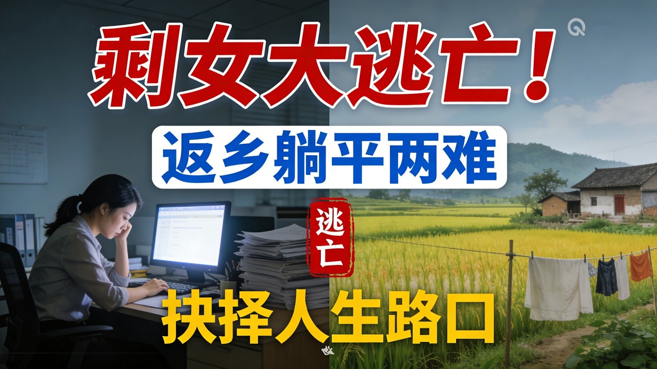 一线城市“剩女”大逃亡：35岁失业后，是返乡躺平还是嫁给金钱？#一线城市返乡潮#大龄女性生存现状#失业后的选择#婚恋观变迁#单身女性经济#县域创业#婚姻与现实#女性独立