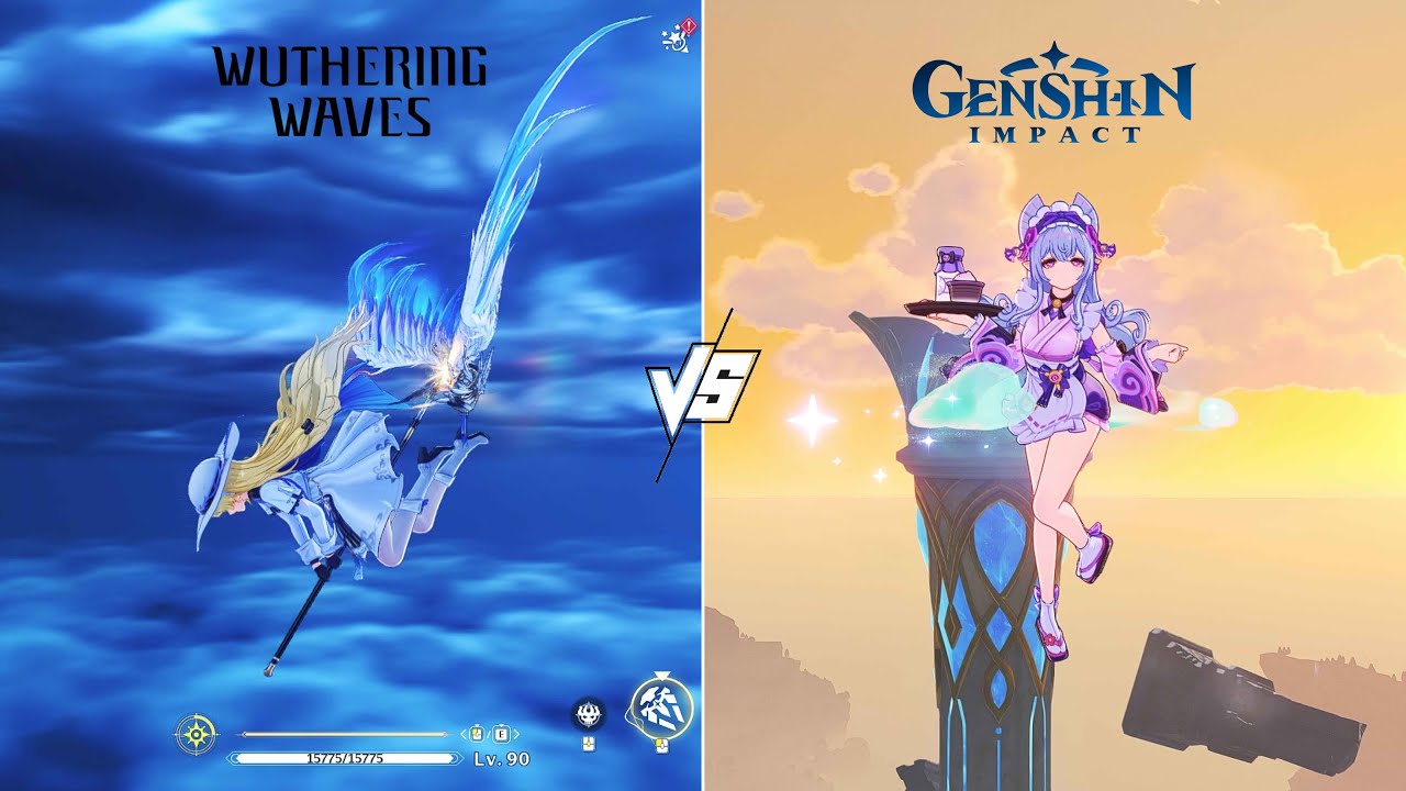 Wuthering Waves vs Genshin Impact - Plunge Attack Comparison