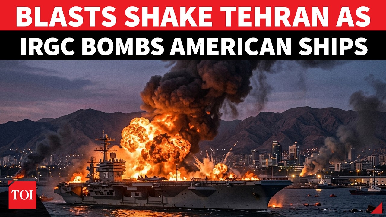 U.S. Attacks Iran Capital? EXPLOSIONS Rock Tehran As IRGC Missiles 'Chase' American Warships | WATCH