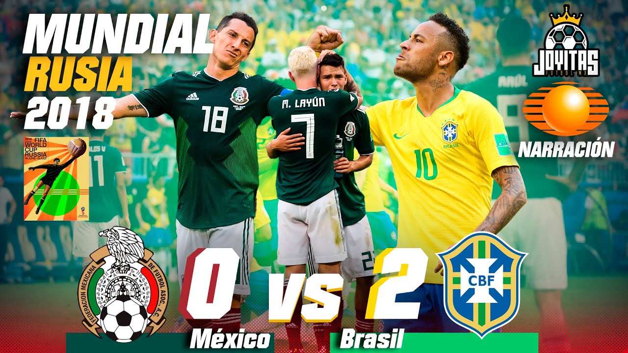 El ÚLTIMO cuarto partido que pudimos jugar 😡 MÉXICO vs BRASIL 🏆 Rusia 2018