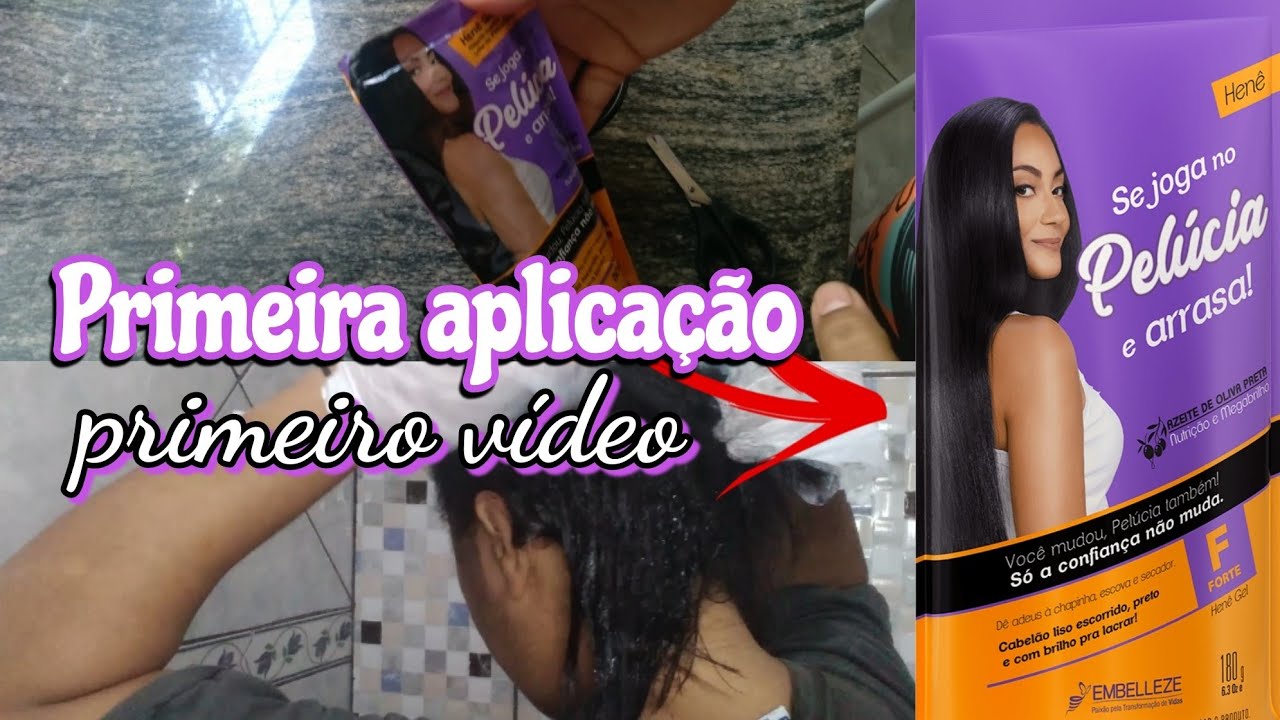 PRIMEIRO VÍDEO DO CANAL - PRIMEIRA APLICAÇÃO DO HENÊ PELÚCIA FORTE