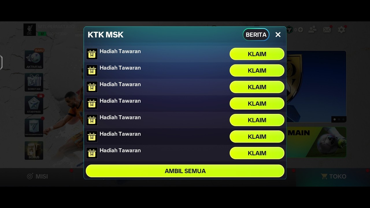 CARA MENDAPATKAN PERMATA/GEMS MISI TAWARAN PERMATA 2X EVENT CAPPED LEGENDS & UCL 26 FC MOBILE 26