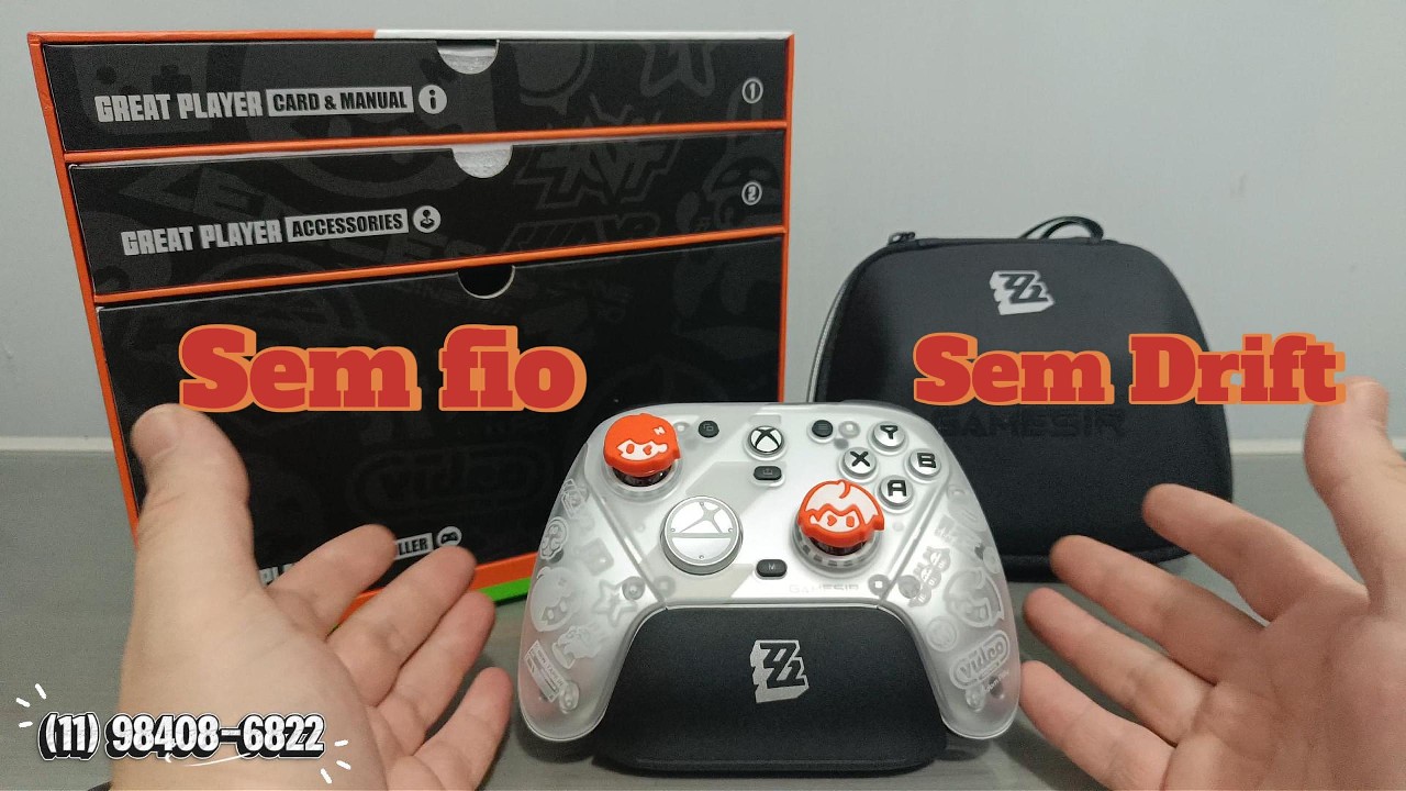 unboxing Controle Gamesir G7 Pro (trimode) Sem Fio no Xbox