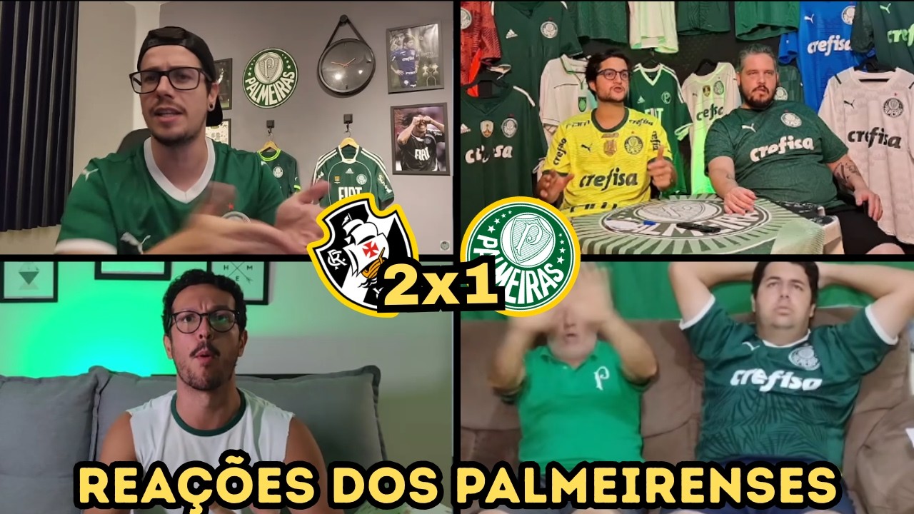 REAÇÕES DOS PALMEIRENSES RAIVOSOS! VASCO 2X1 PALMEIRAS! BRASILEIRÃO 2026! VAMO RIR KKKKKKK