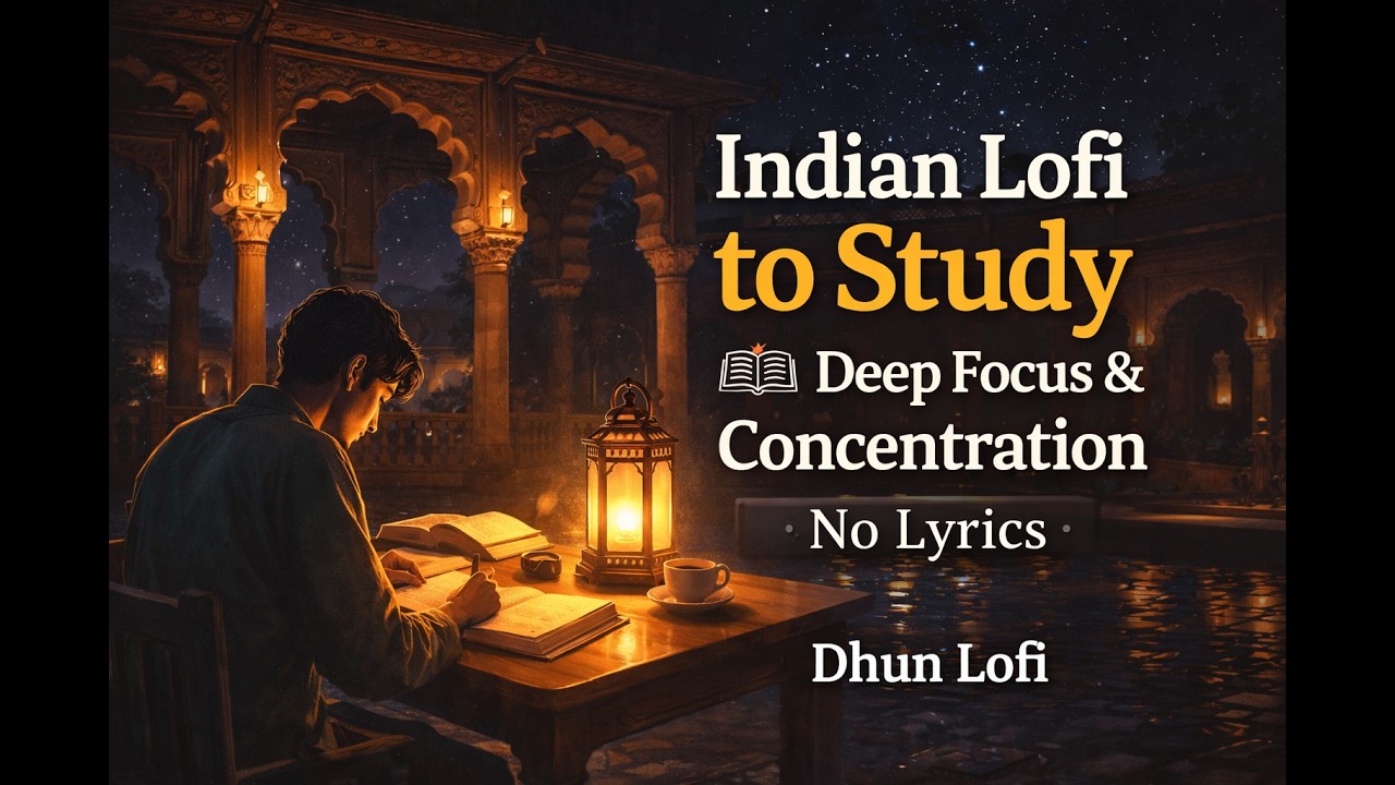 Indian Lofi to Study 📚 Deep Focus & Concentration – No Lyrics | Dhun Lof