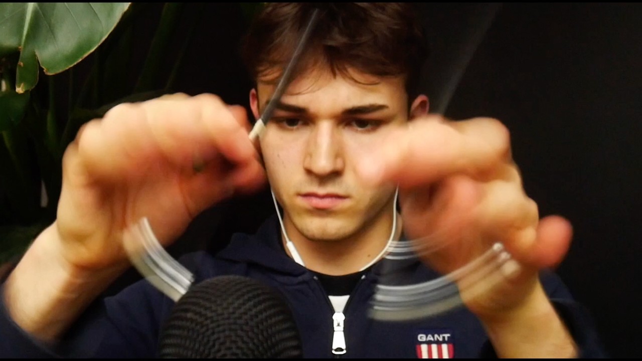 fast hand movements + visual ASMR triggers (fluttering, mesmerising)