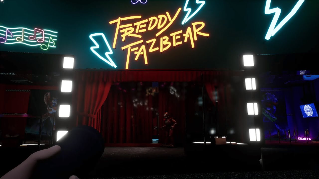 FNAF: Security Breach Rockstar Row Music (In Game Audio/Ambience - 10 Hour Loop For Studying/Sleep)