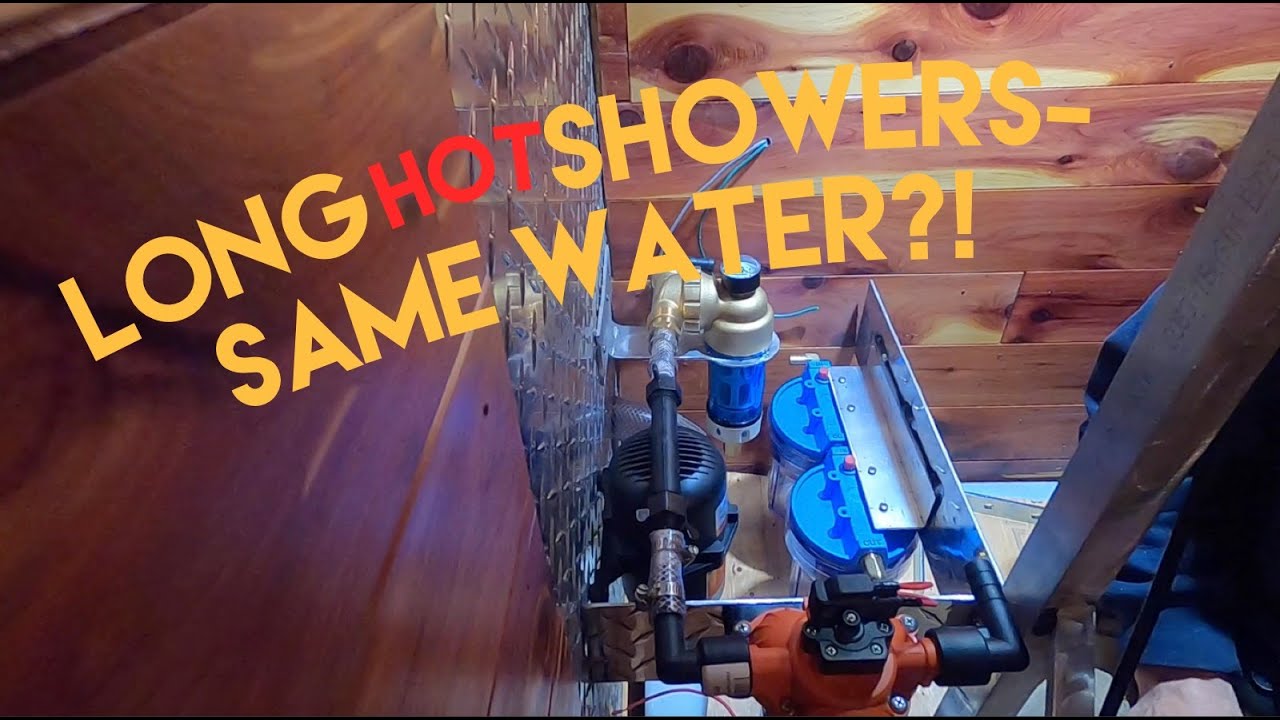 Off Grid Recirculating Shower System