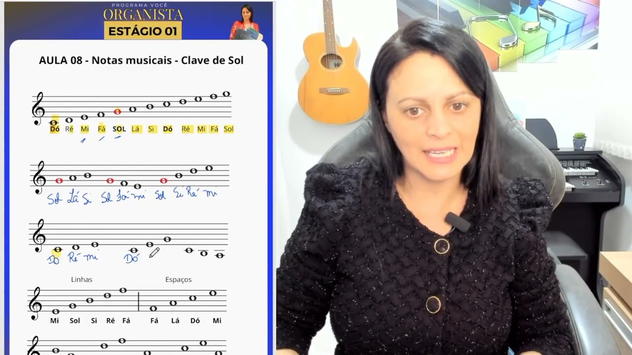 Aula 08 Notas na Clave de Sol