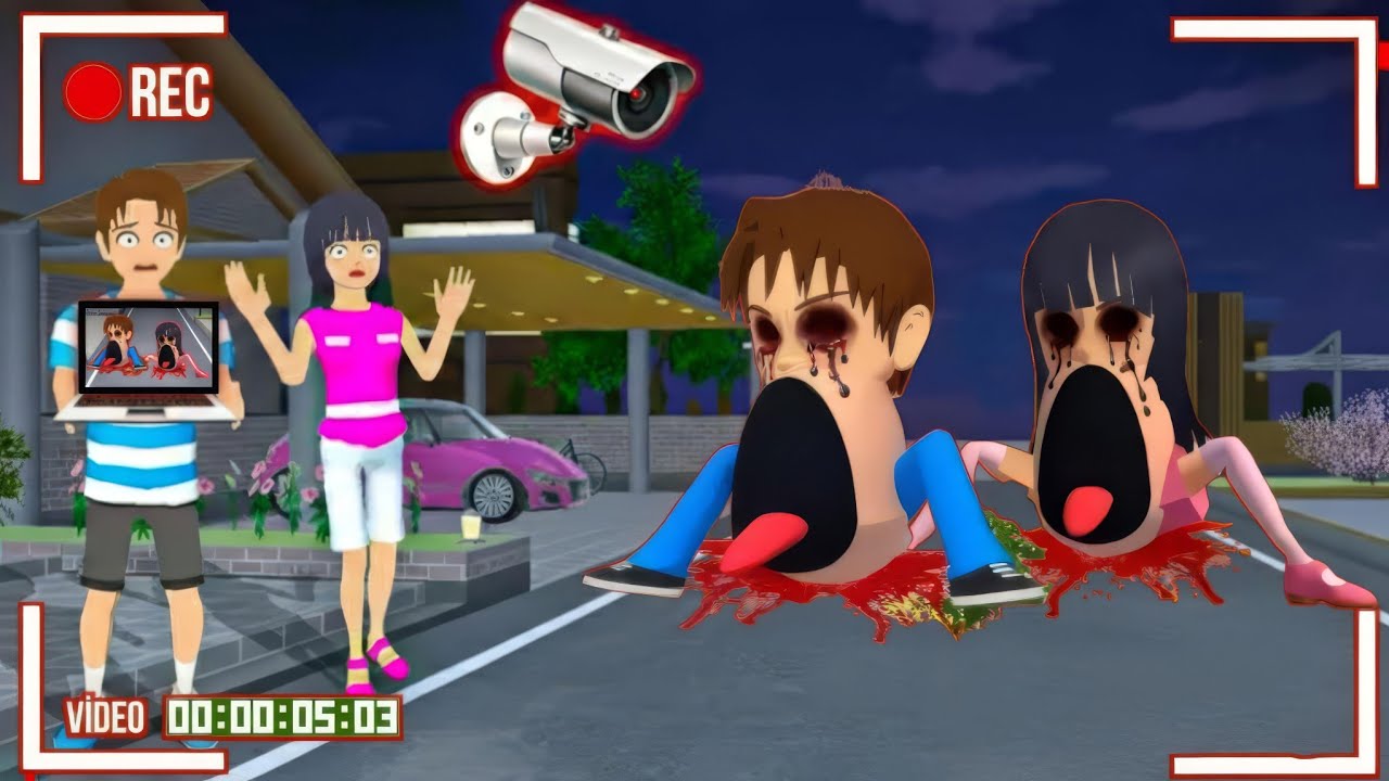 Yuta Mio Panik CCTV Merekam TRAIN EATER YUTA MIO BERLUMURAN D4R4H 😱😰 #sakuraschoolsimulator