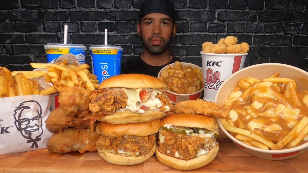 (АСМР) KFC МУКБАНГ