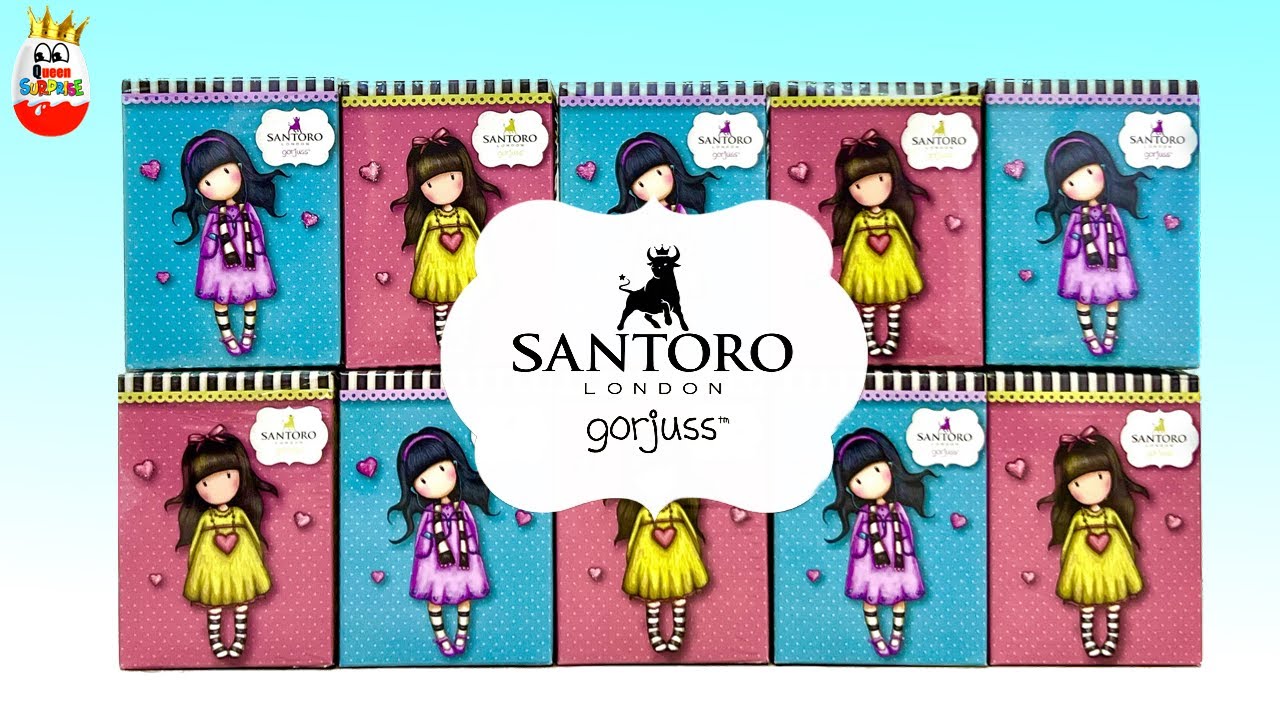 SANTORO London gorjuss! Surprises, Happy Box Toys, Kinder Surprise unboxing