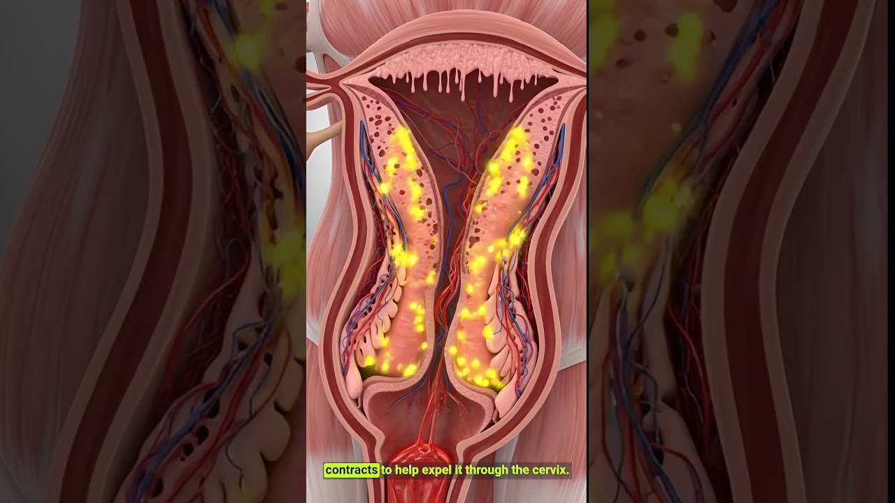 Inside the Uterus During Periods | 3D Menstrual Cycle Animation