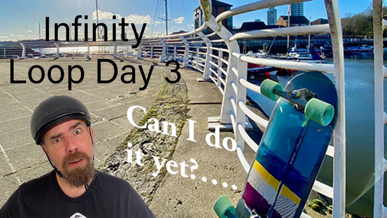 Beginner Surfskate Learning Infinity Loop Day 3 - Phil Rides