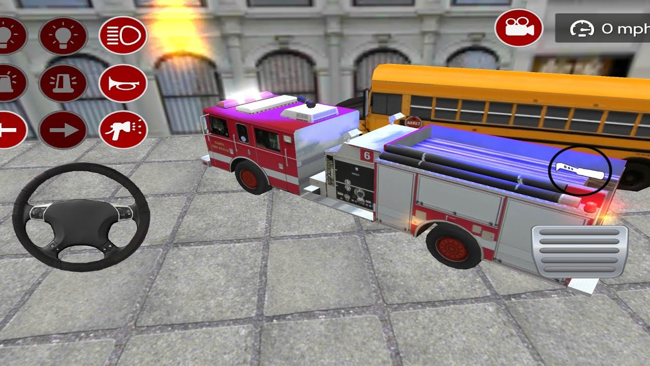 CAR SIMULATOR TRUCK FIRE GAME MOBIL POLISI