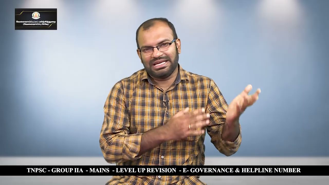TNPSC-Group IIA - Mains - Level up Revision - E-Governance & Helpline Number