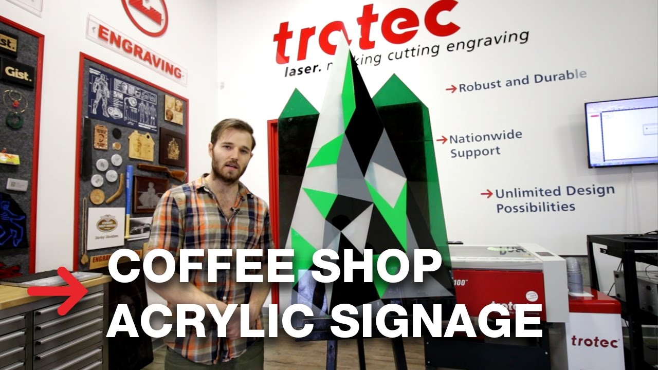 Acrylic Signage | Laser cutting acrylic sign | Trotec