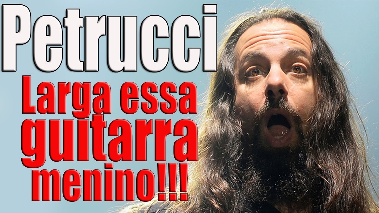 John Petrucci, larga essa guitarra, MOLEQUE!