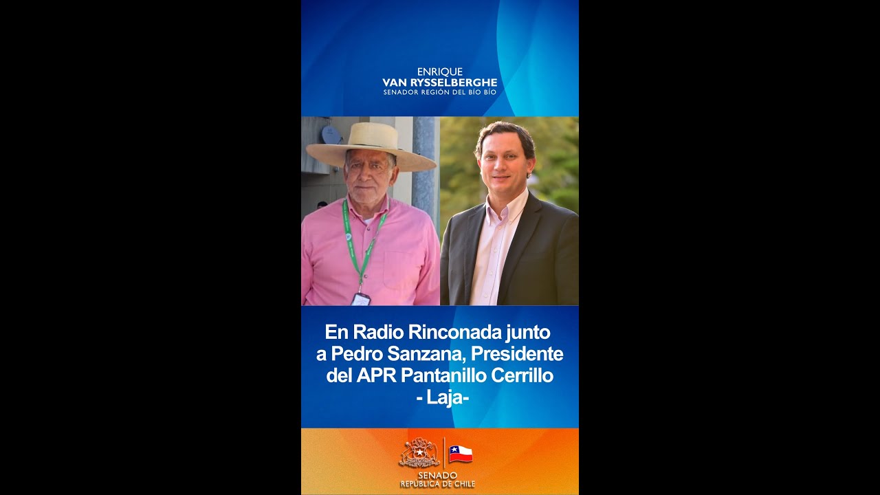 En Radio Rinconada junto a Pedro Sanzana, Presidente del APR Pantanillo Cerrillo - Laja-