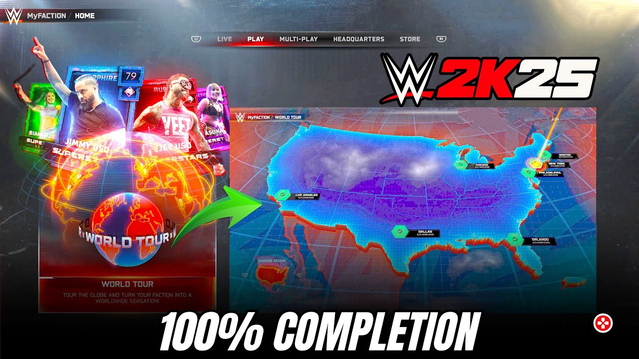 WWE 2K25 WORLD TOUR (MYFACTION)