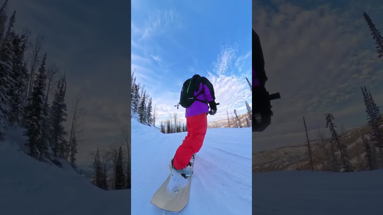 Steamboat #snowboarding Storm Peak to Thunderhead top to bottom 2026.1.4