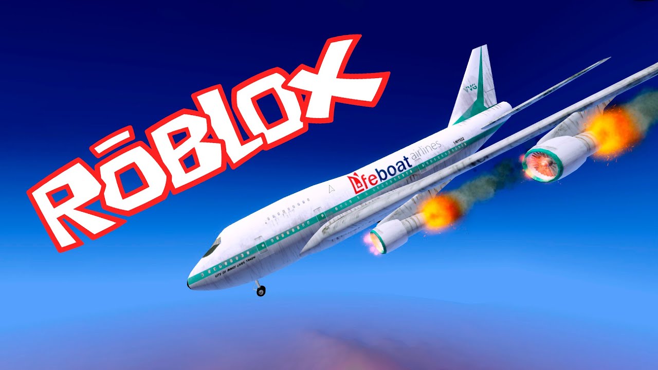 Крушение самолёта в ROBLOX