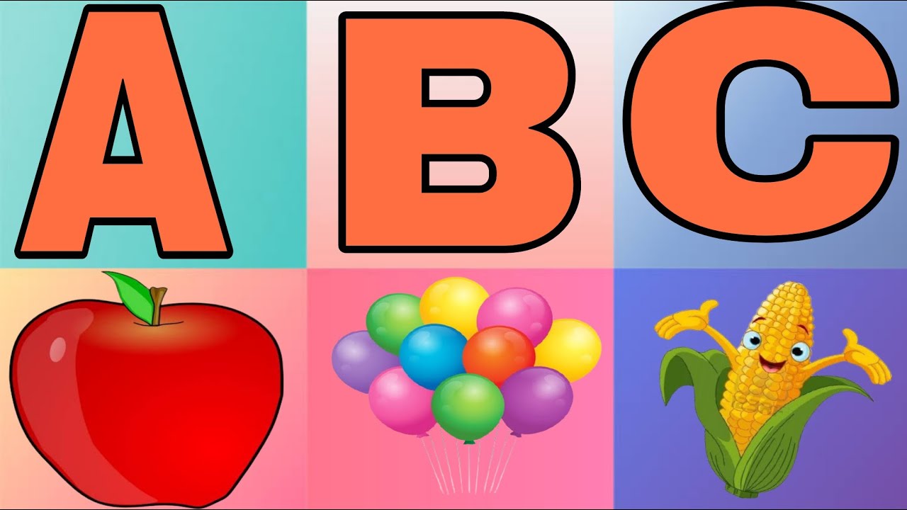 a for apple b for balloon c for cake a to z alphabet abcd rhymes phonic song with two word a se anar