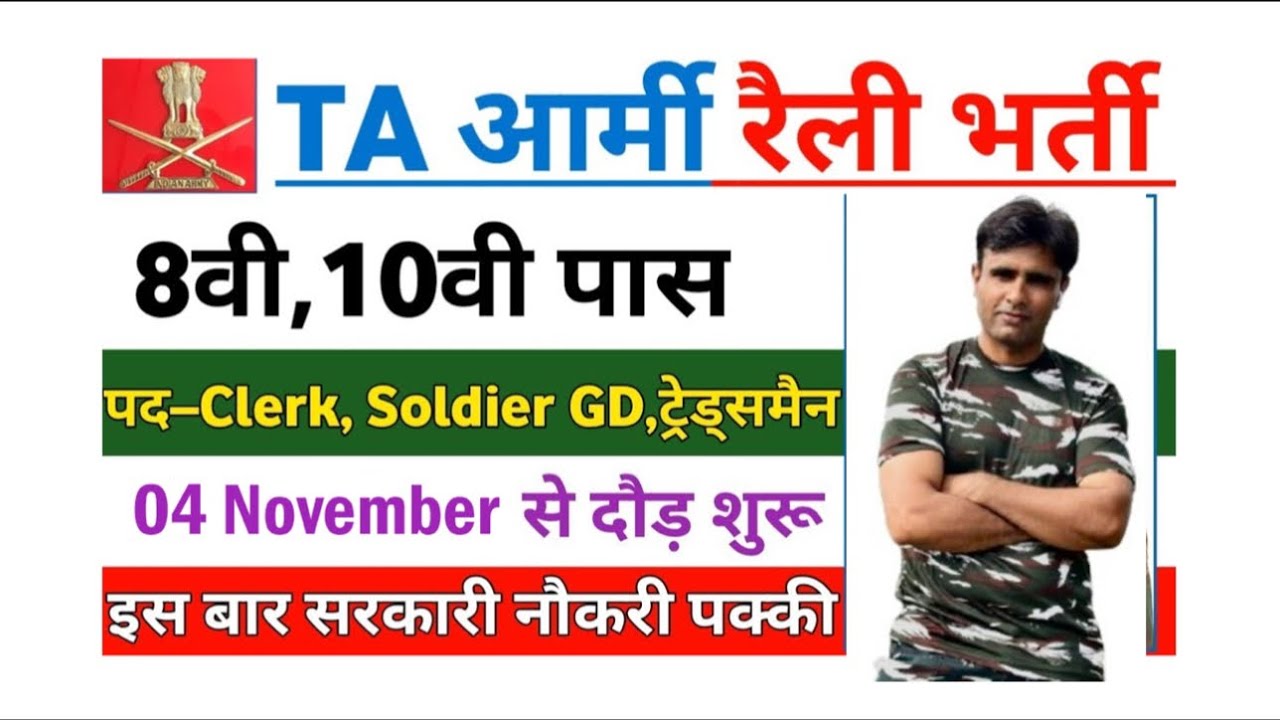 TA Army Recruitment 2024 | Territorial Army New Vacancy 2024 | Territorial Army Recruitment 2024