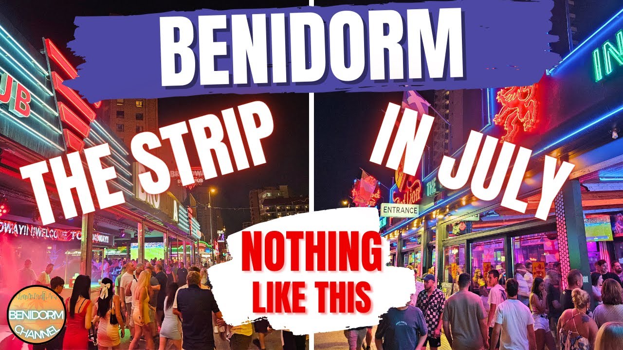 Benidorm Strip - Almost empty in July