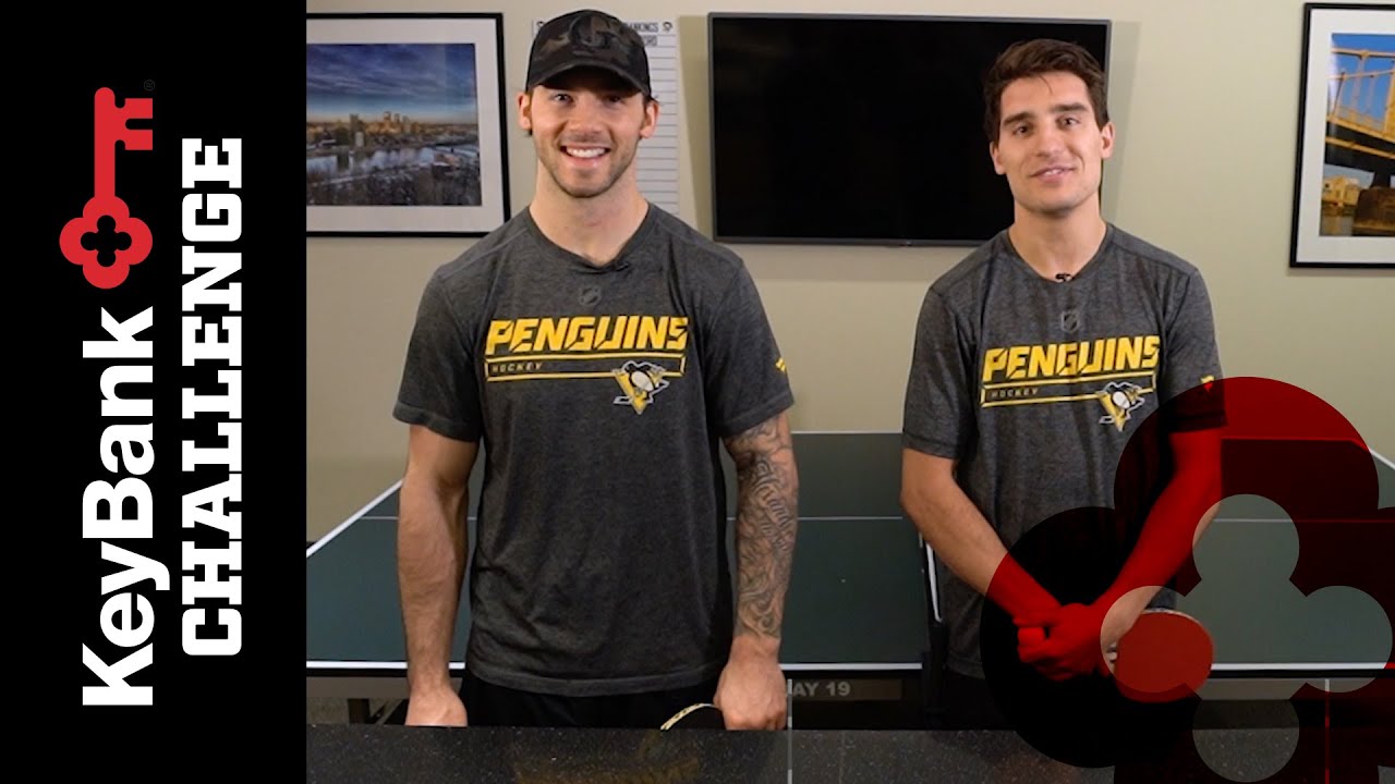 Kris Letang vs. Brandon Tanev: Ping Pong | Pittsburgh Penguins