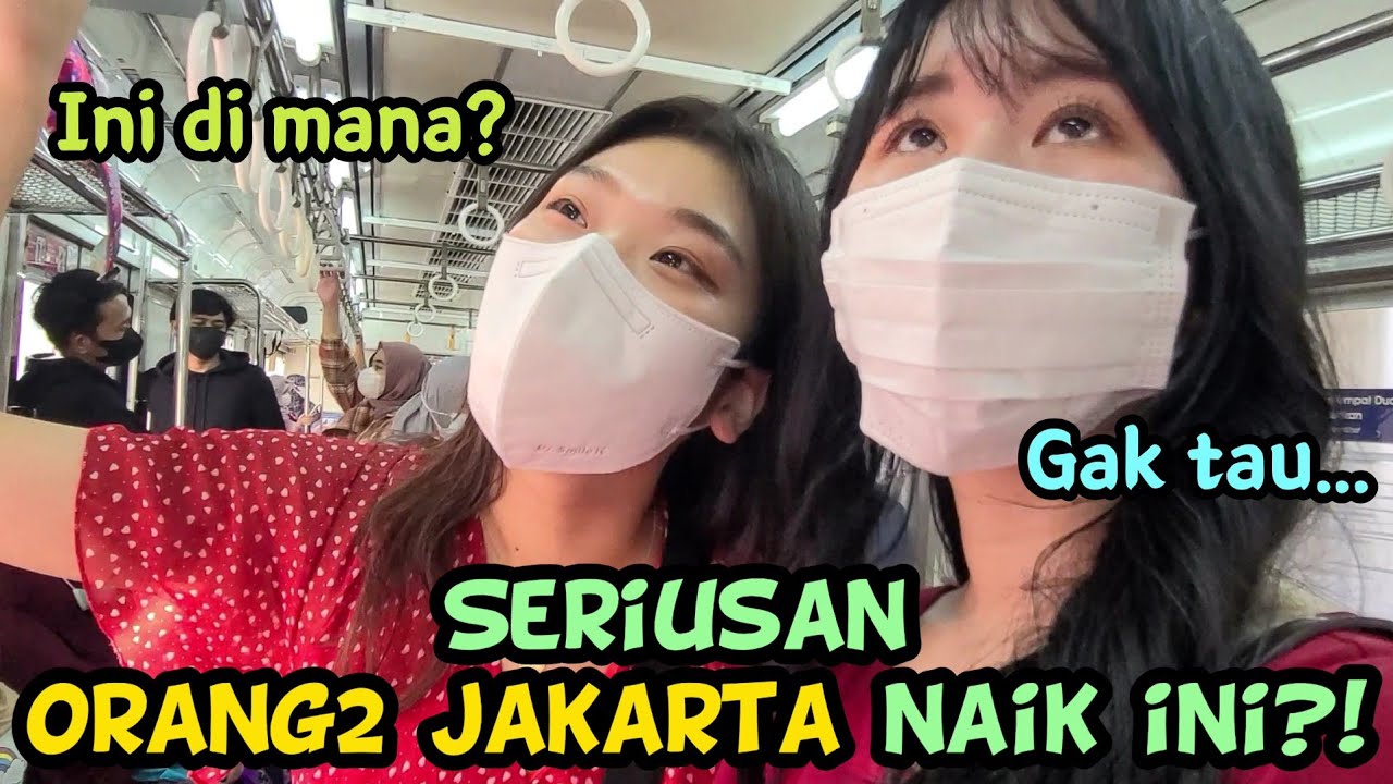 🇮🇩vlog#14 CEWEK2 KOREA kena CULTURE SHOCK PAS NAIK KRL di JAKARTA😲 feat. @YUNA NUNA