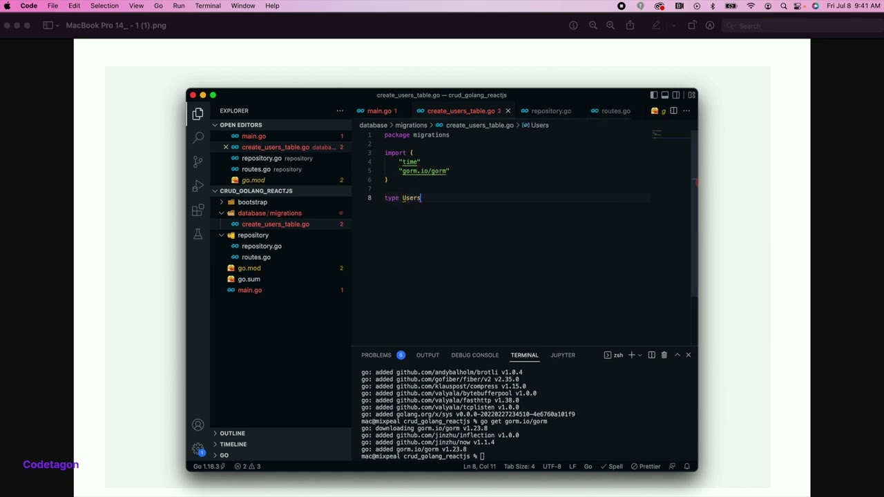Developing CRUD App using Golang with ReactJS - Part 1