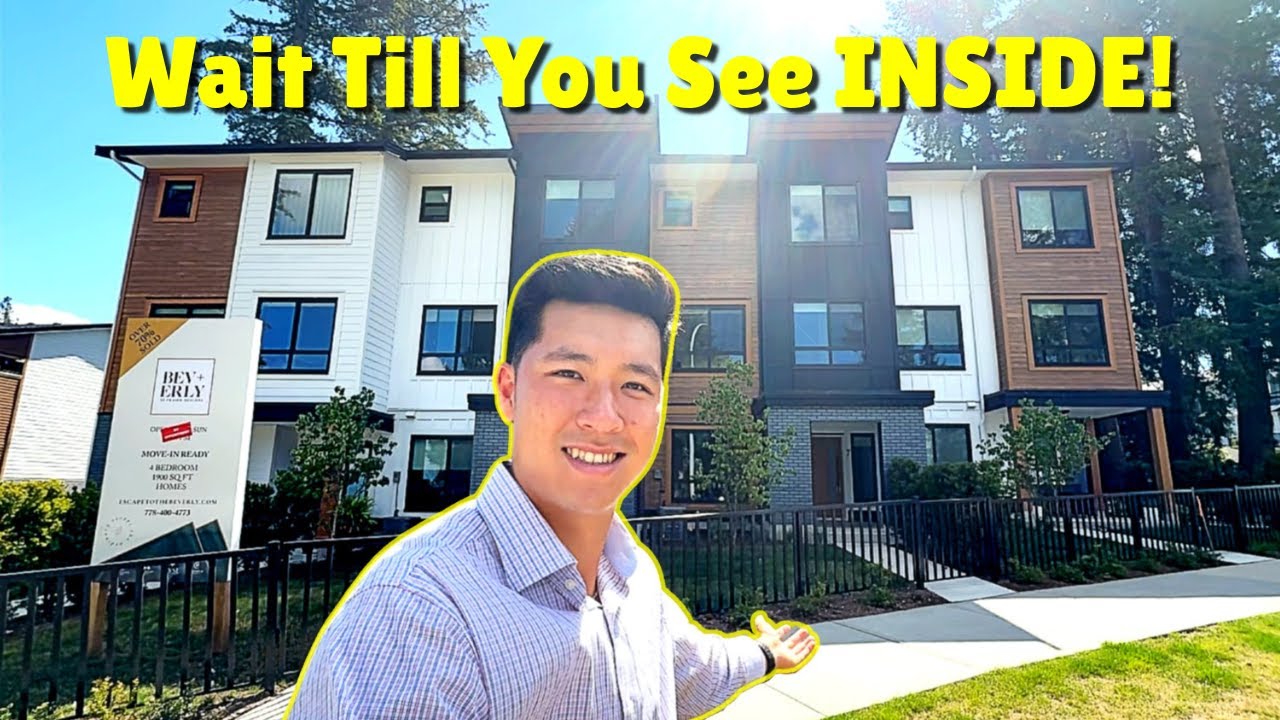 Inside Vancouver BC Spacious New Construction Townhouse (Top Suburb: Surrey BC)