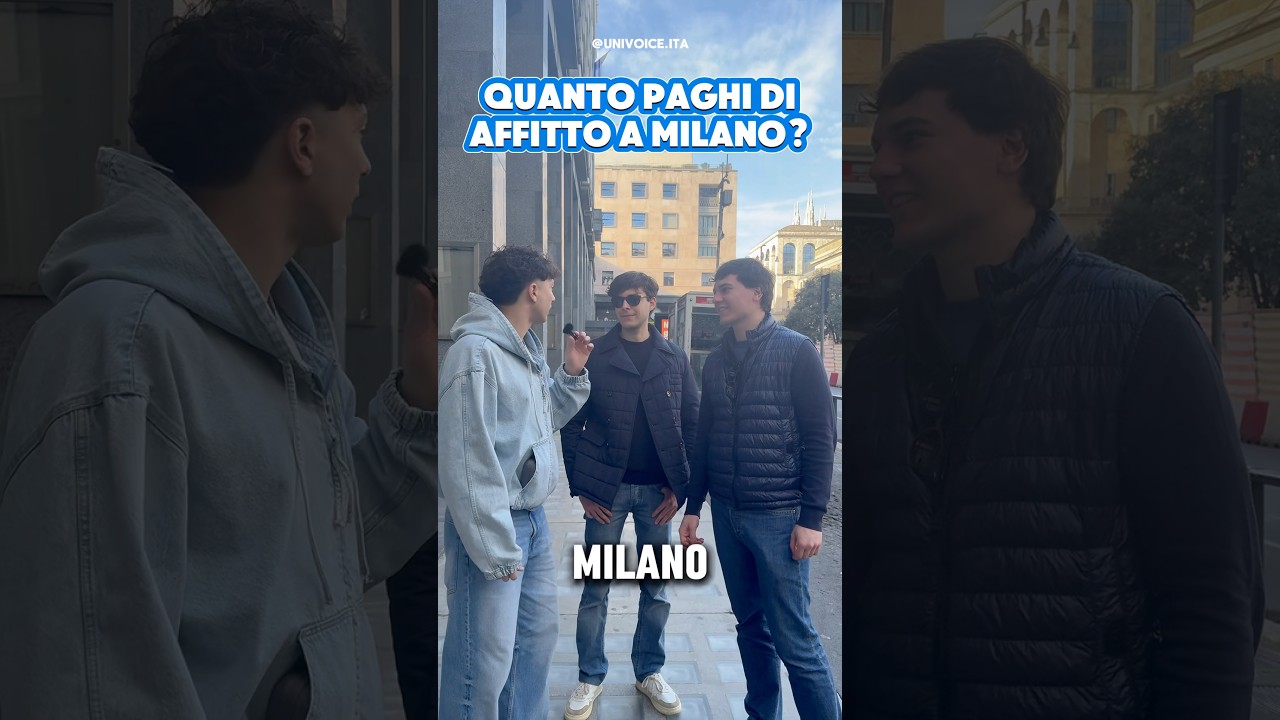 QUANTO COSTA L&rsquo;AFFITTO A MILANO?🏡 #univoiceita #perte #intervista #unilife #milano
