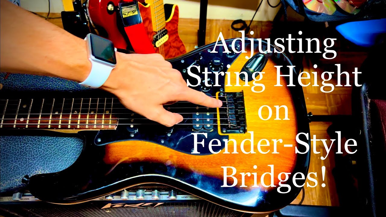 Adjusting String Height/Action on a Fender Style Bridge!
