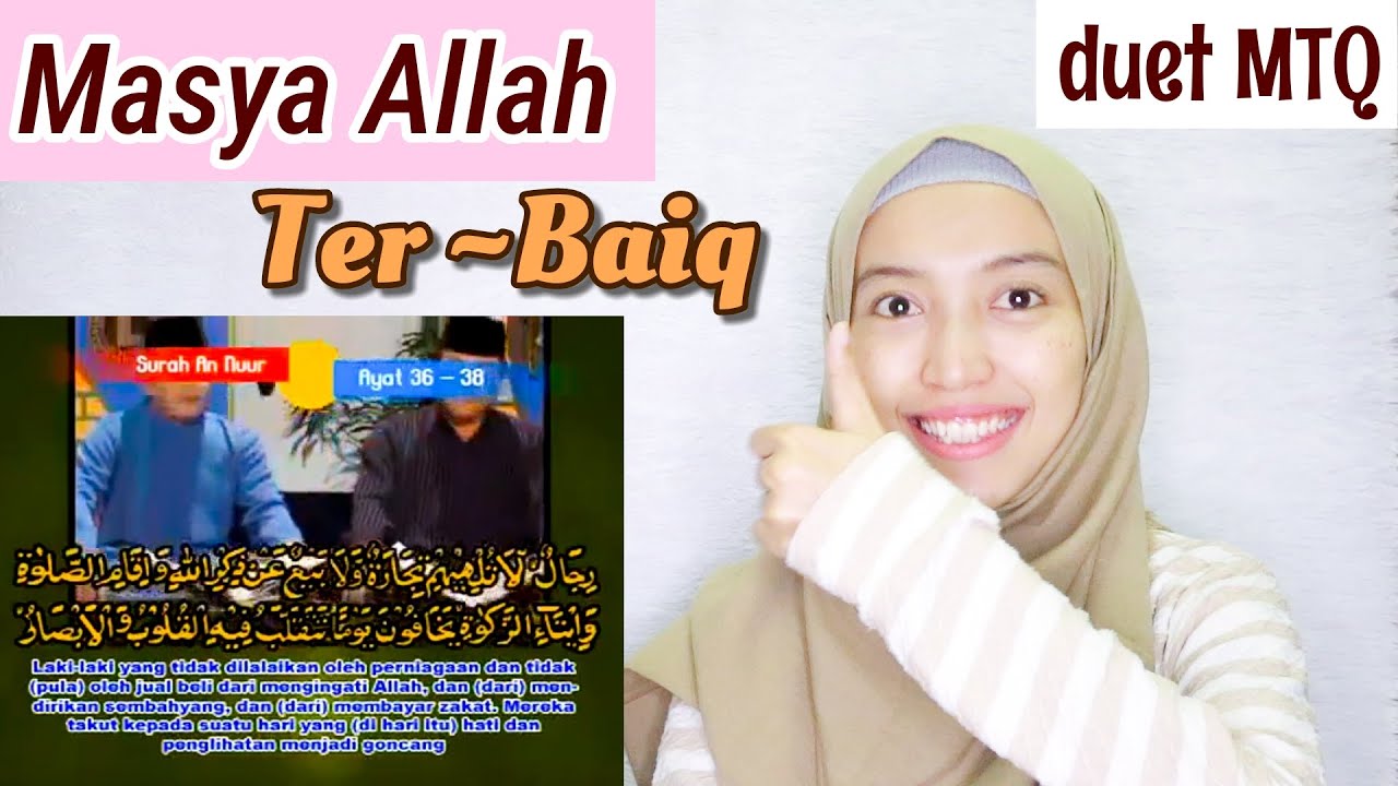 KH MUAMMAR ZA H CHUMAIDI BERDUET Tilawah Surah An-Nuur Ayat 36-38 | Reaction