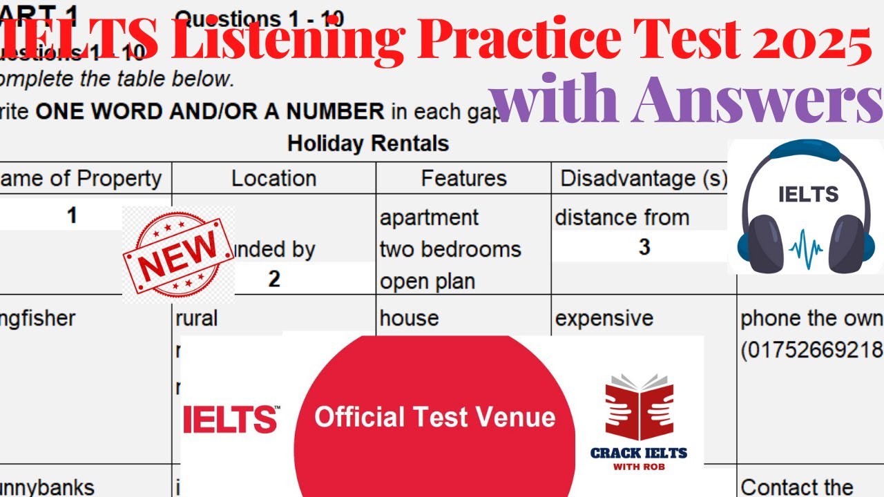 IELTS Listening Actual Test 2025 with Answers | February Exam